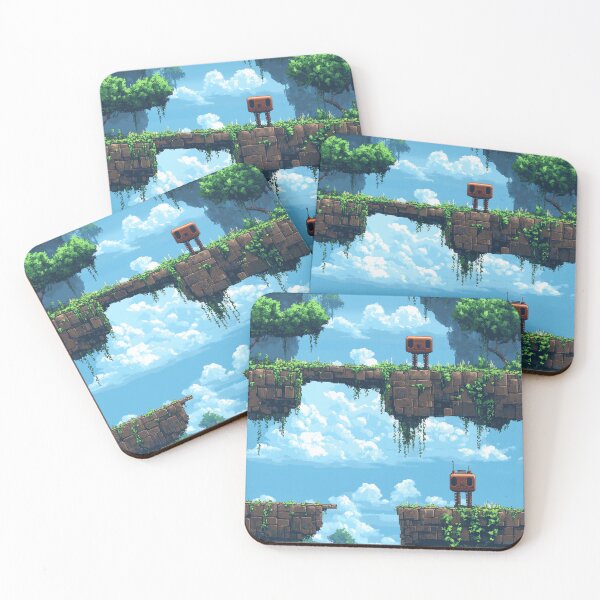 Item preview, Pixel Art Retro Robot Adventure Scene designed and sold by Retro-District.
