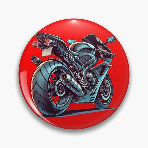 Item preview, Blue Sportsbike Rearview designed and sold by KaelConcepts.