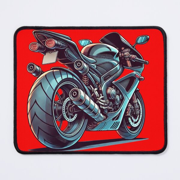 Item preview, Blue Sportsbike Rearview designed and sold by KaelConcepts.