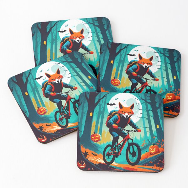Item preview, Spooky Fox Night Ride in Haunted Forest designed and sold by GrizzlyCollective.