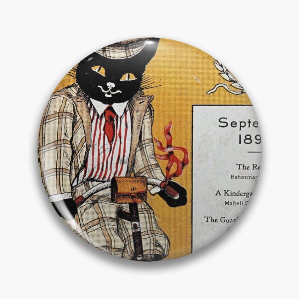 Item preview, Vintage retro advert featuring a black cat designed and sold by colliophoto.