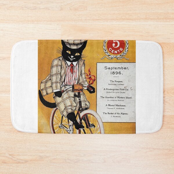 Item preview, Vintage retro advert featuring a black cat designed and sold by colliophoto.