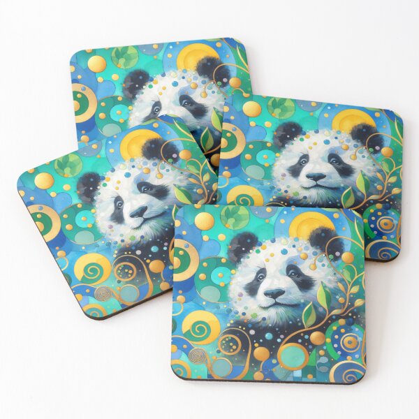 Item preview, Sweet cute Panda Bear  designed and sold by FOLK ART FUSION by heidiannemorris.