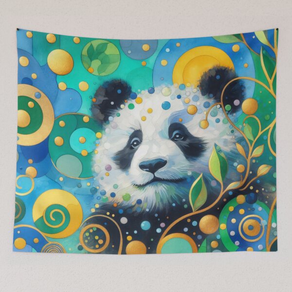 Item preview, Sweet cute Panda Bear  designed and sold by FOLK ART FUSION by heidiannemorris.