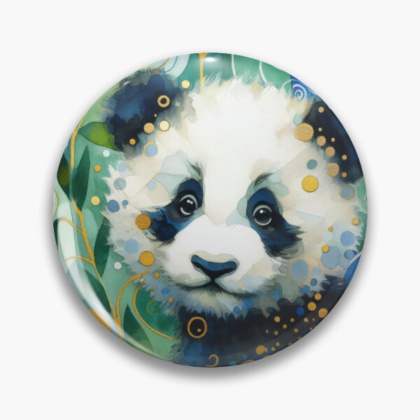 Item preview, Sweet cute Panda Bear peeking at you designed and sold by FOLK ART FUSION by heidiannemorris.