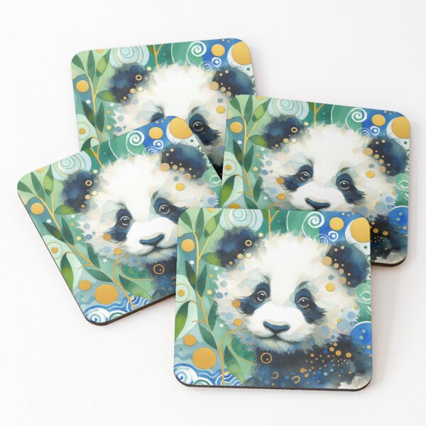Item preview, Sweet cute Panda Bear peeking at you designed and sold by FOLK ART FUSION by heidiannemorris.