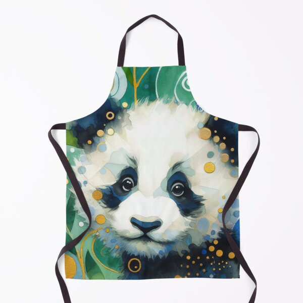 Item preview, Sweet cute Panda Bear peeking at you designed and sold by FOLK ART FUSION by heidiannemorris.