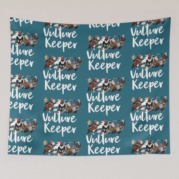 Item preview, Vulture Keeper, Vulture Keeper Illustration – Unique Bird Handler Wildlife Art for Animal Caretakers designed and sold by PrettylittlepastelUk.