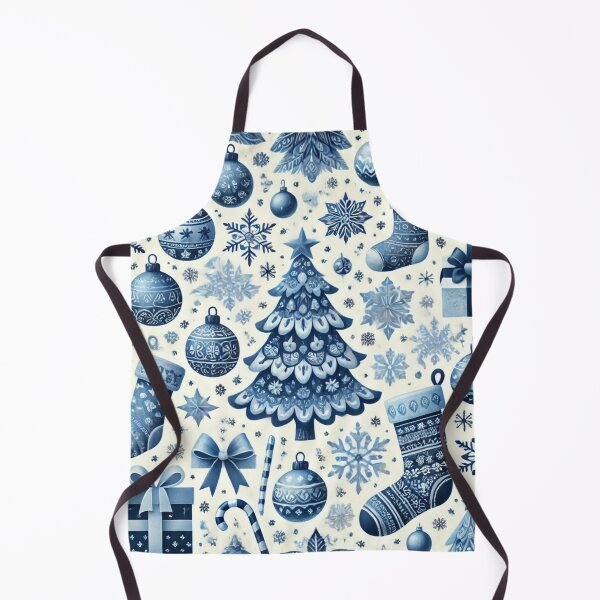 Item preview, Blue and White Christmas theme designed and sold by TeslaSt0re.