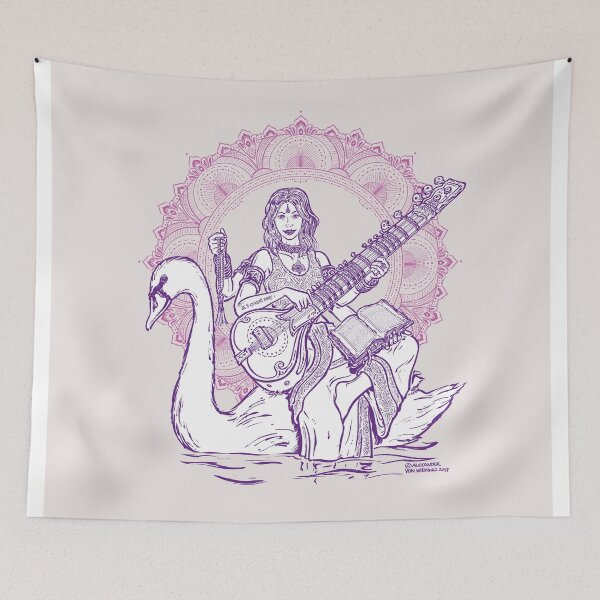 Item preview, Goddess - Saraswati designed and sold by zeichentier.