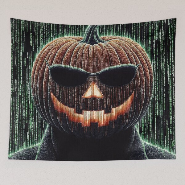 Artikelvorschau, Fröhlichen Halloween-Matrixkürbis entworfen und verkauft von Simplybe1.