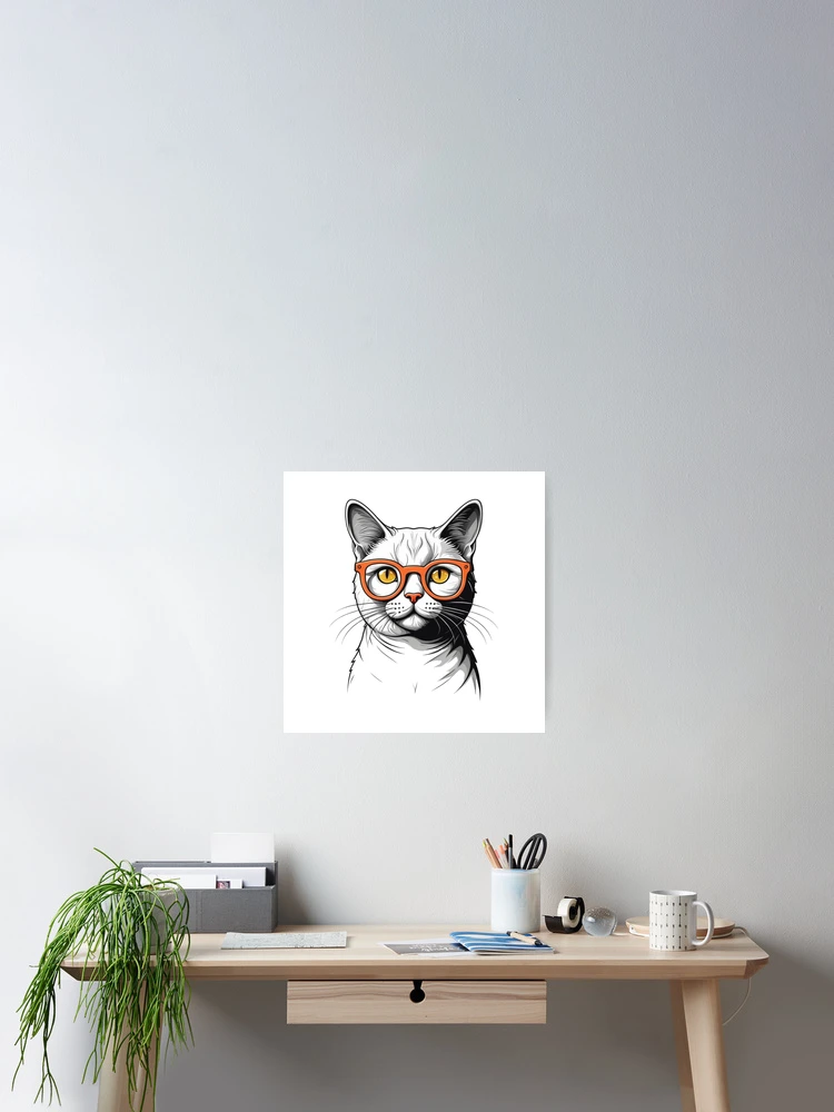 Thumbnail 2 of 3, Poster, Cat Sapiens designed and sold by 0penvimark.