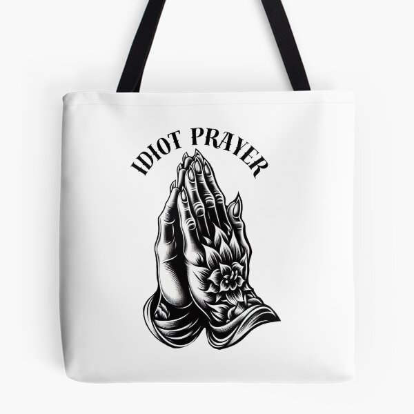 Item preview, Idiot prayer tattoo designed and sold by Rlyehinmate.