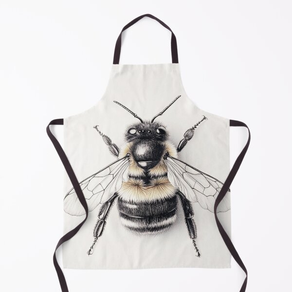 Item preview, Black and white Bee pencil drawing designed and sold by Pencil-Art.