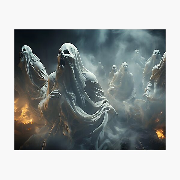 Artikel-Vorschau von Halloween - Gruselige Geister, designt und verkauft von KootenayDesigns.
