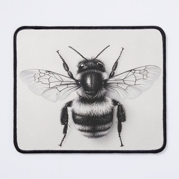 Item preview, Black and white Bee pencil drawing designed and sold by Pencil-Art.
