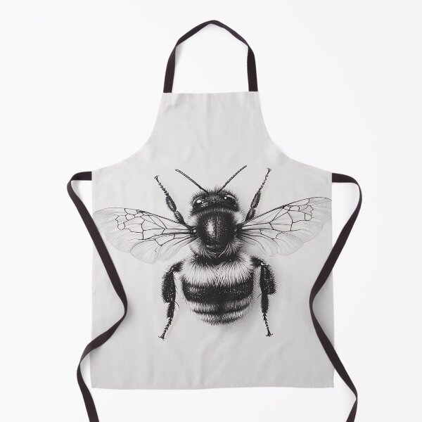 Item preview, Black and white Bee pencil drawing designed and sold by Pencil-Art.