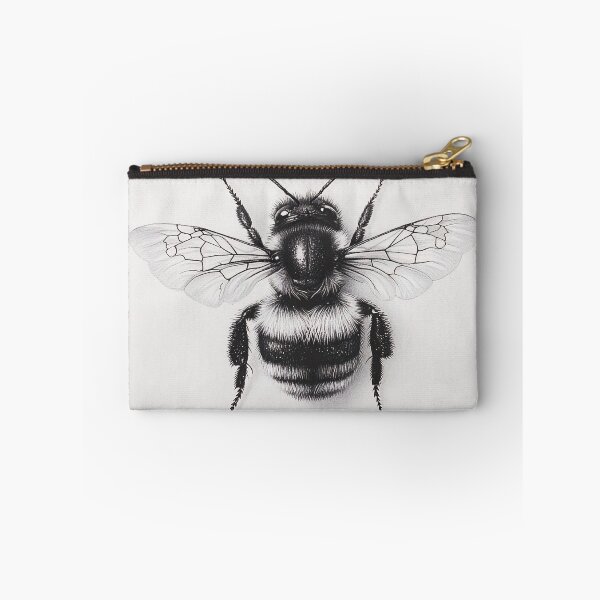 Item preview, Black and white Bee pencil drawing designed and sold by Pencil-Art.