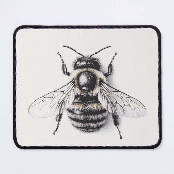 Item preview, Black and white Bee pencil drawing designed and sold by Pencil-Art.
