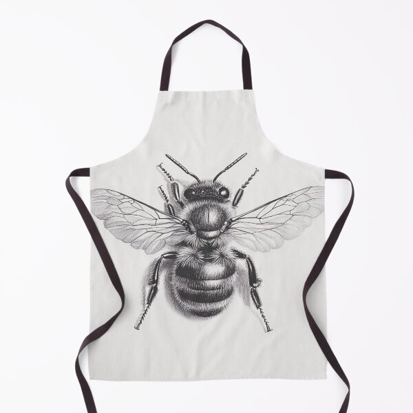 Item preview, Black and white Bee pencil drawing designed and sold by Pencil-Art.