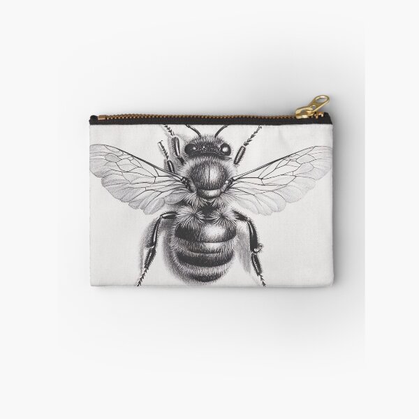 Item preview, Black and white Bee pencil drawing designed and sold by Pencil-Art.