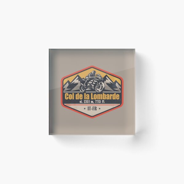 Item preview, Col de la Lombarde Italy-France Motorcycling Mountain Design designed and sold by CynthiaGraphics.