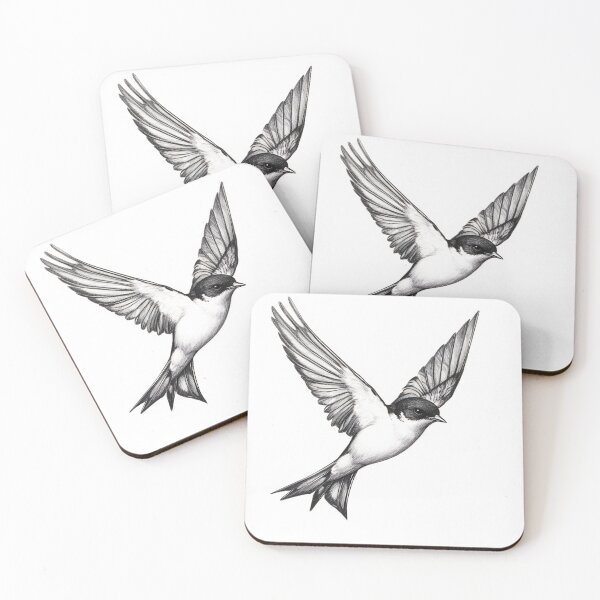 Item preview, Black and White Bird Pencil Drawing designed and sold by Pencil-Art.