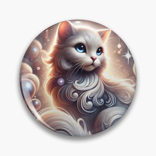 Item preview, White Persian Cat in Pearls designed and sold by BioscorDesigns.