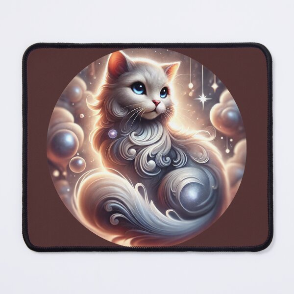 Item preview, White Persian Cat in Pearls designed and sold by BioscorDesigns.
