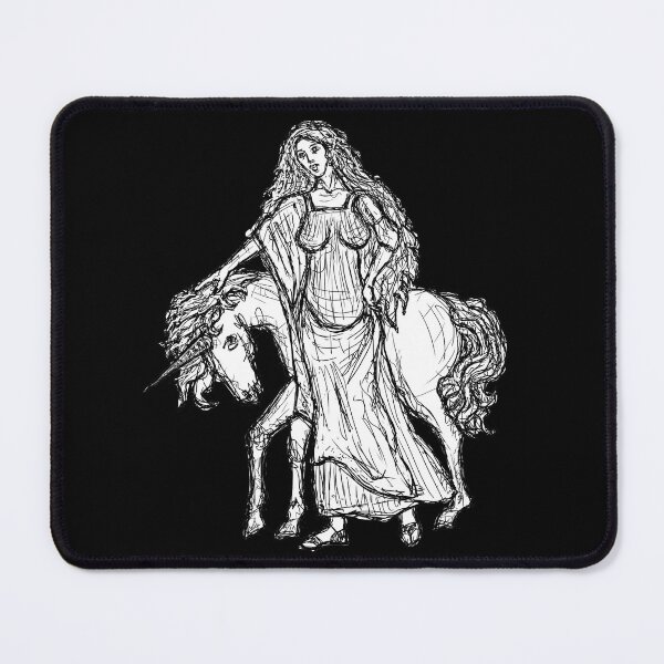 Item preview, Medieval Creature Meme - The Maiden and the Unicorn designed and sold by VintageManiac.