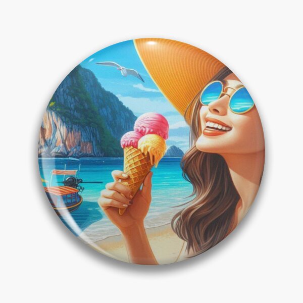 Item preview, Summer magic: blue sky, ice and a boat in the water – pure bliss designed and sold by FotoworldEdel.