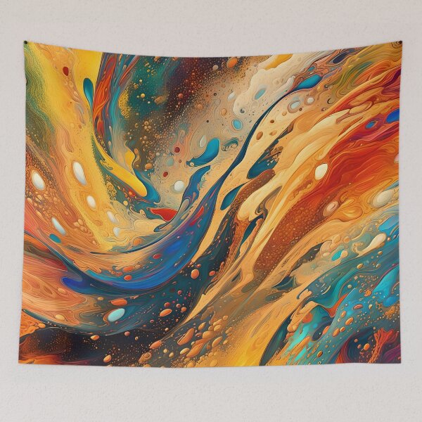 Item preview, Wave inspired Abstract Modern Art Pattern designed and sold by Warriorgal.