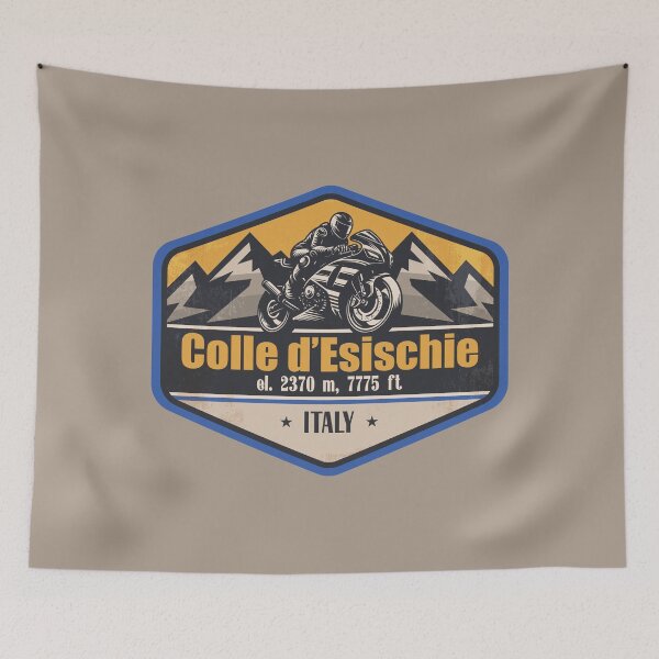 Item preview, Colle d'Esischie Italy Motorcycling Mountain Design designed and sold by CynthiaGraphics.