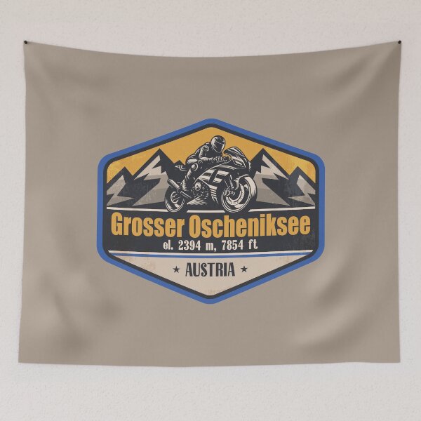 Item preview, Grosser Oscheniksee Austria Motorcycling Mountain Design designed and sold by CynthiaGraphics.