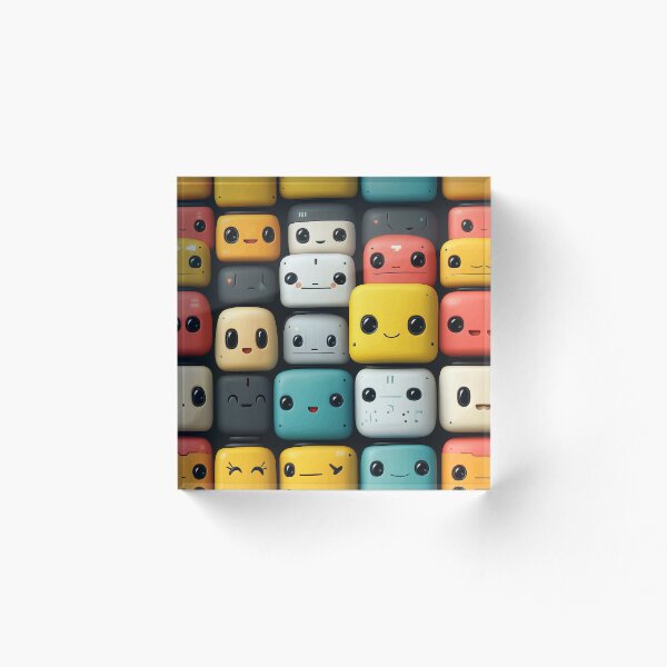 Item preview, Kawaii Pixel Robots Compilation designed and sold by Retro-District.