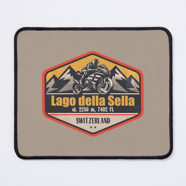 Item preview, Lago della Sella Switzerland Motorcycling Mountain Design designed and sold by CynthiaGraphics.