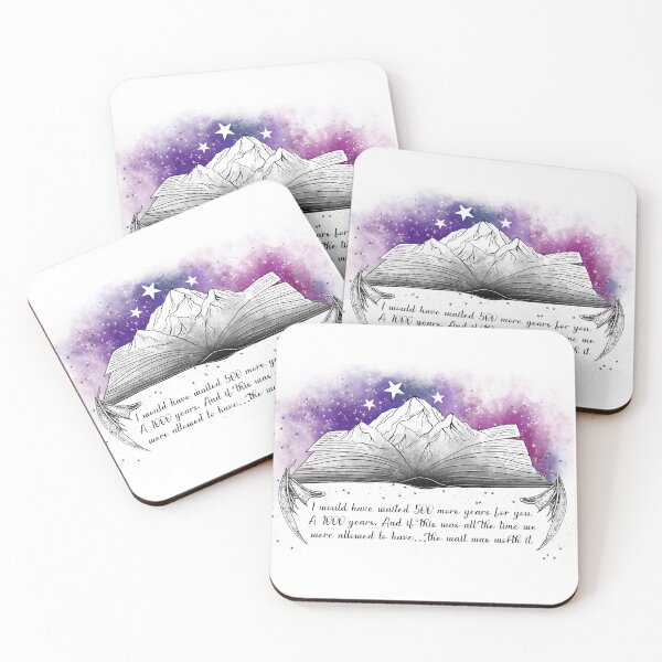 Item preview, Velaris Mountain ACOTAR design, Rhysand 500 years quote, acotar book design designed and sold by CEB1700.