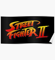 Street Fighter 2 II Logo Poster