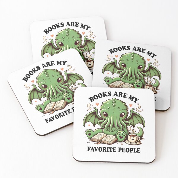 Item preview, Books Are My Favourite People - For Book Lovers - Cute Funny Cthulhu designed and sold by Shirt-Face.