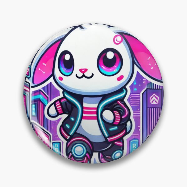 Item preview, Neon Bunny - Futuristic Animal Sticker designed and sold by Atriste.