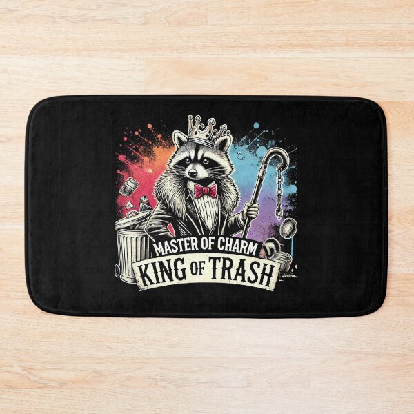 Item preview, Gentleman Raccoon Master of Charm King of Trash designed and sold by InfinVibeDesign.