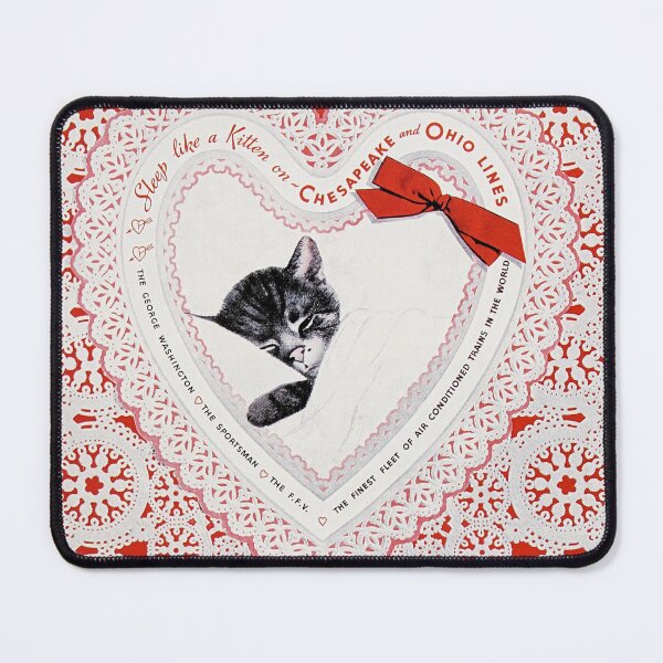 Item preview, Vintage retro advert featuring a sleeping cat designed and sold by colliophoto.