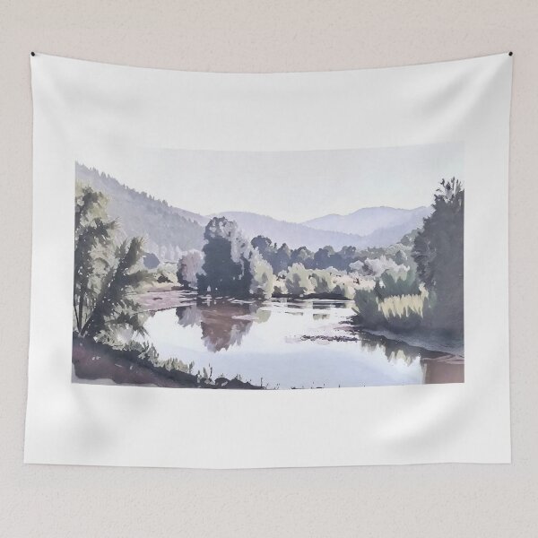 Item preview, river landscape  designed and sold by trendero.