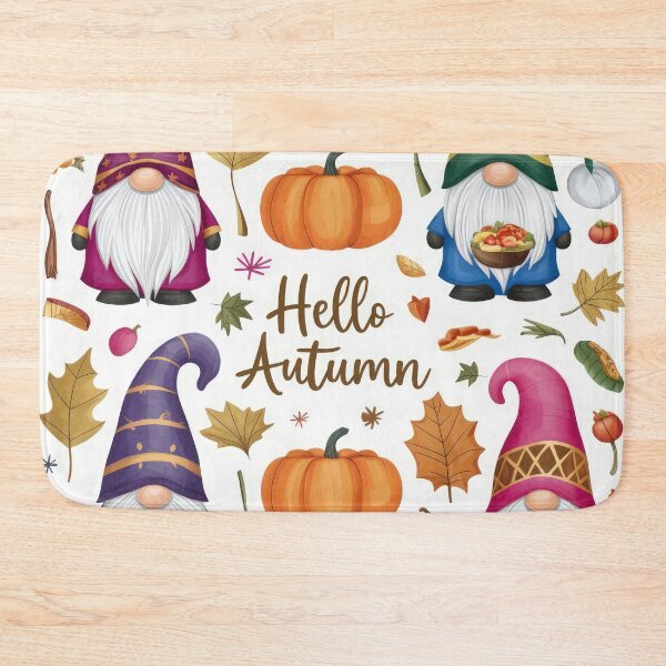 Item preview, Autumn halloween  pattern with pumpkin  and midgets designed and sold by Expressions-Sel.
