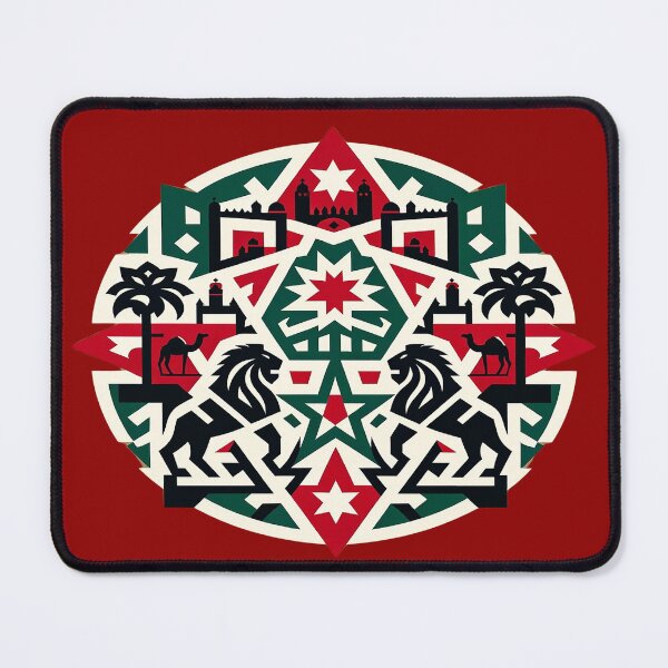 Item preview, Lion and symbols of Morocco in mosaic designed and sold by FAONIM.