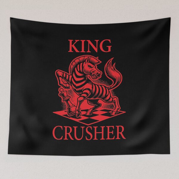 Item preview, King Crusher Chess Bright Red designed and sold by Soulemotion.