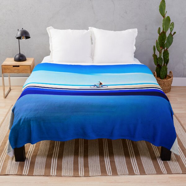 Item preview, cycling on golden blue coastal designed and sold by trendero.