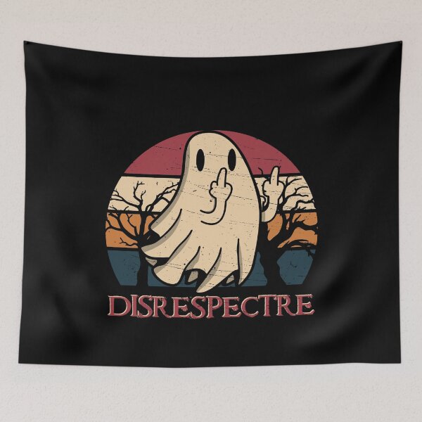 Item preview, Retro Sunset Funny Ghost Disrespectre Boosheet Boo Happy Halloween Spooky designed and sold by BBBLClo.