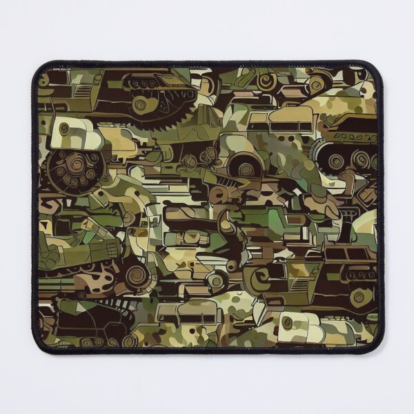 Item preview, Bold Camouflage Army Truck Motifs for Fabrics designed and sold by communedesigns.