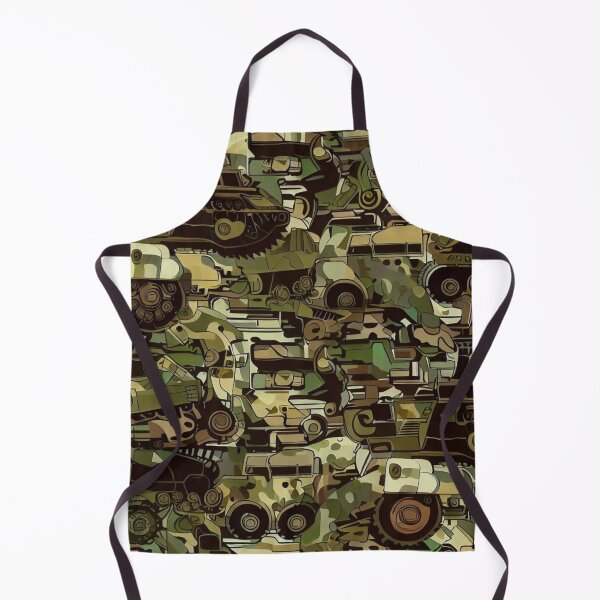 Item preview, Bold Camouflage Army Truck Motifs for Fabrics designed and sold by communedesigns.